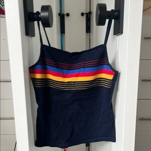 Striped Navy Tank Top